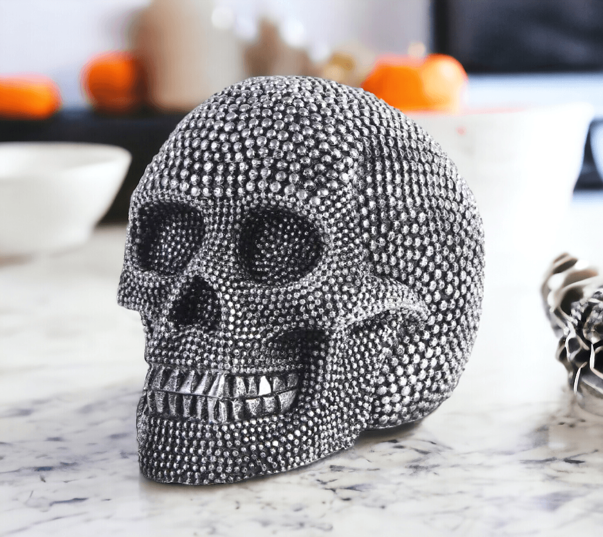 Tabletop Skull Statue