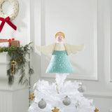 Handmade Blue Angel Christmas Tree Topper Arcadia Home