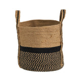 13" Boho Chic Basket Natural Jute Basket Planter