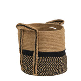 13" Boho Chic Basket Natural Jute Basket Planter