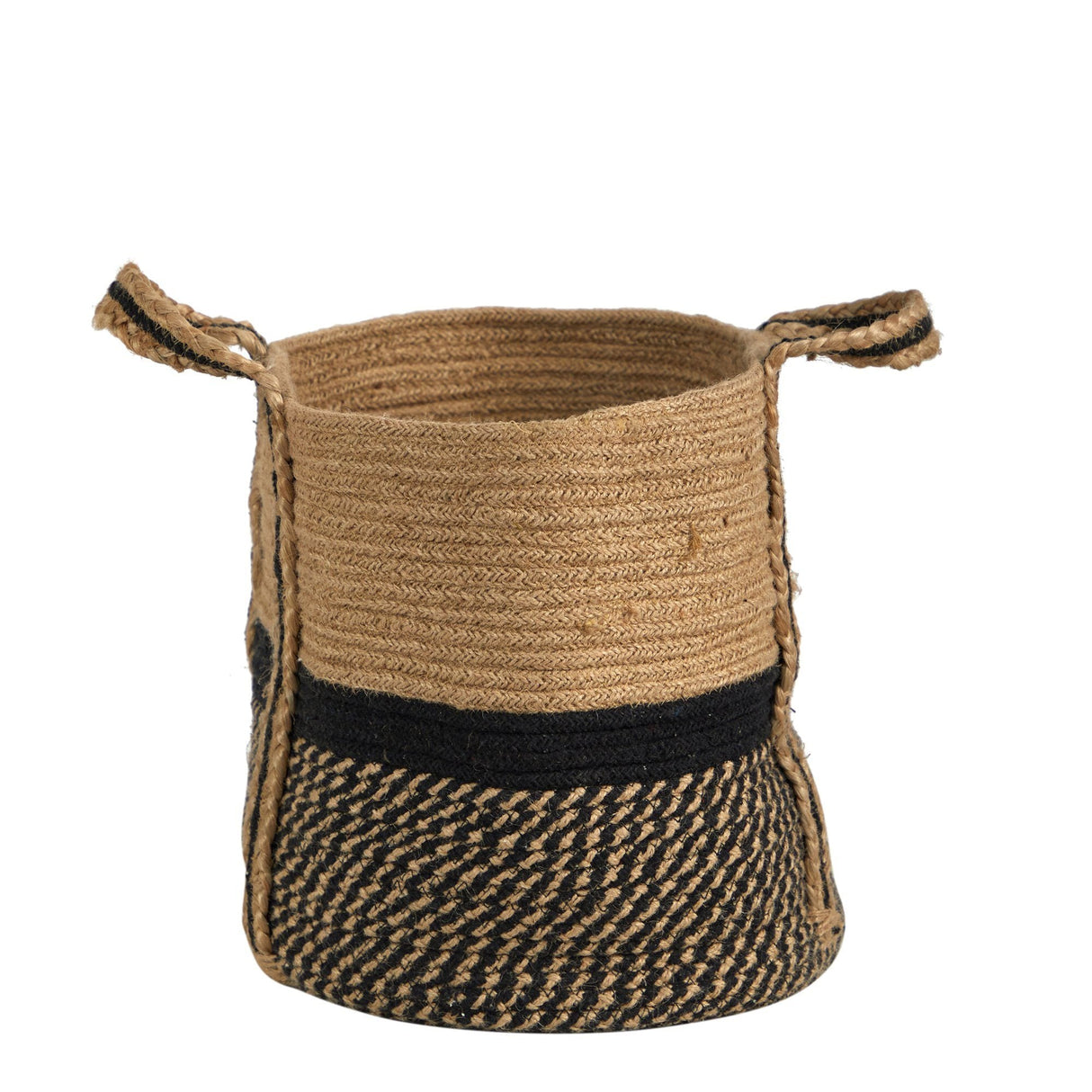 13" Boho Chic Basket Natural Jute Basket Planter