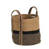 13" Boho Chic Basket Natural Jute Basket Planter