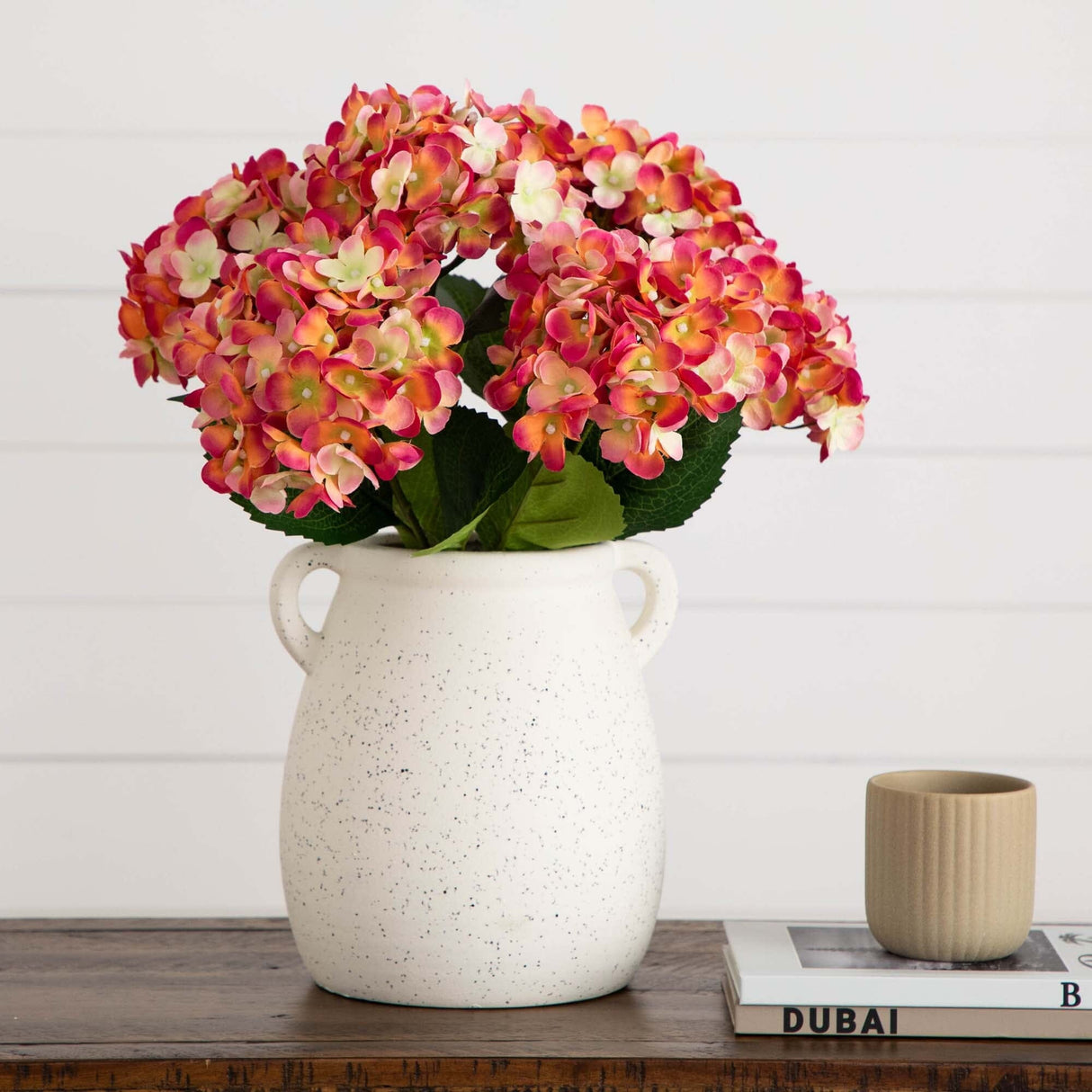 20" Artificial Hydrangea Flower Stem, Set of 3