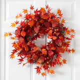 22” Japanese Maple Wreath