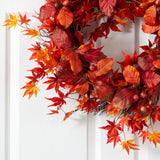 22” Japanese Maple Wreath