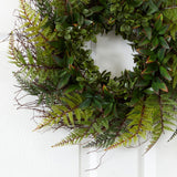 23” Assorted Fern Wreath