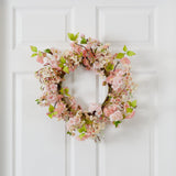 Cherry Blossom Wreath, 24"