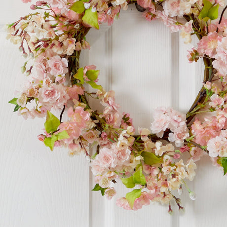 Cherry Blossom Wreath, 24"