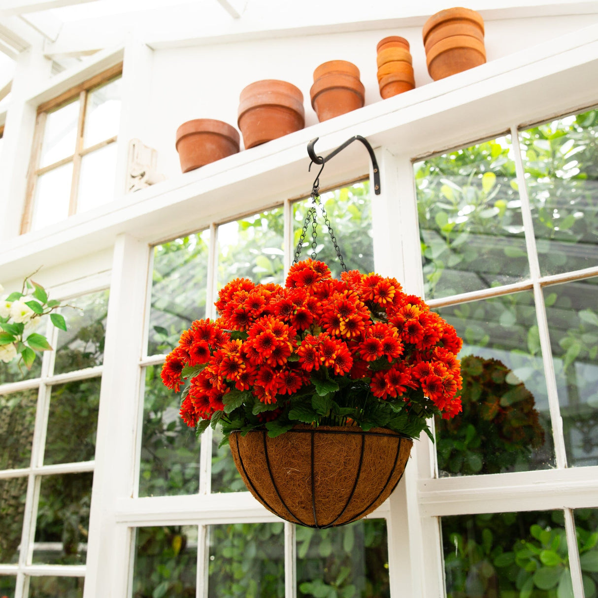 Artificial Chrysanthemum Hanging Basket