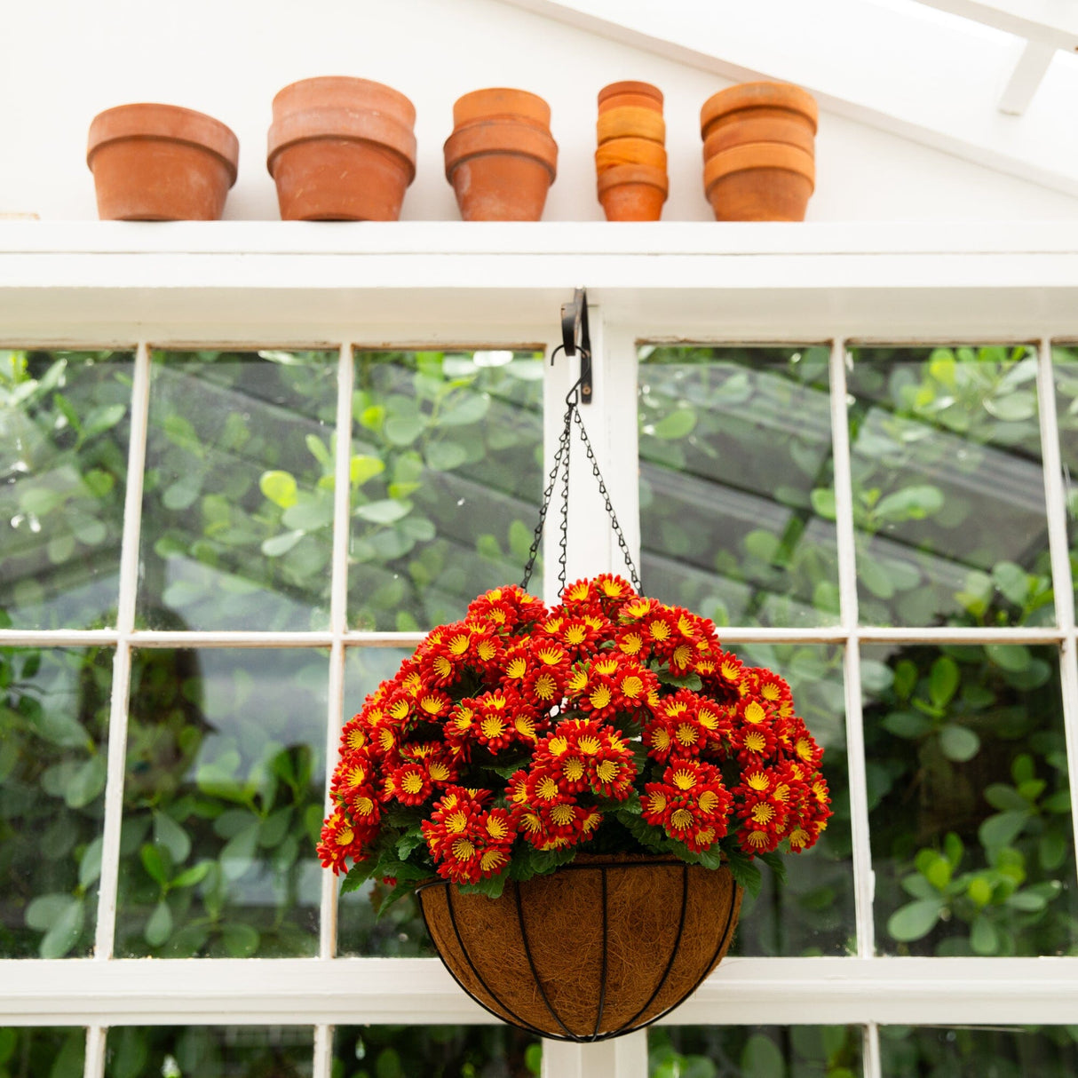 Artificial Chrysanthemum Hanging Basket