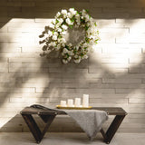 White Cherry Blossom Artificial Wreath, 30”