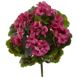 Geranium Artificial Bush - Set of 4