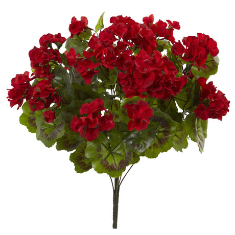Artificial Geraniums Bush (Set of 3)