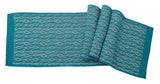 Artisan Hand Loomed Cotton Table Runner - Blue Ocean