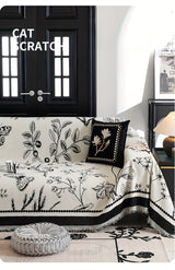 Soft & Cozy Chenille Reversible Sofa Cover Blanket