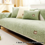 Durable 3 cushion couch cover | High-Quality Plush Sherpa Sofa Cover