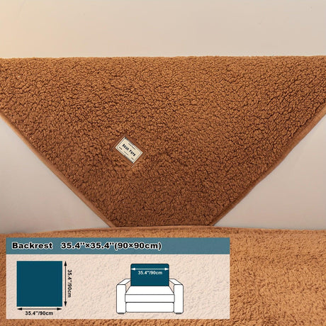 Durable 3 cushion couch cover | High-Quality Plush Sherpa Sofa Cover