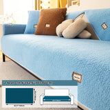 Durable 3 cushion couch cover | High-Quality Plush Sherpa Sofa Cover