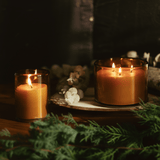 Pure Beeswax Candle in Blown Glass