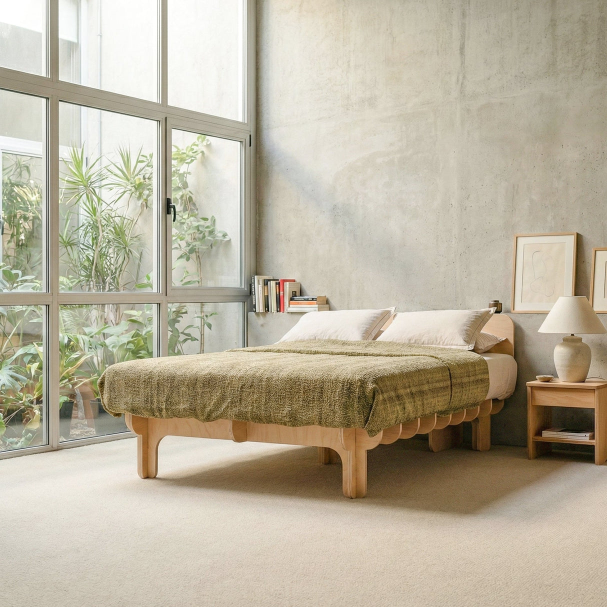 Dovid Birch Bed Frame