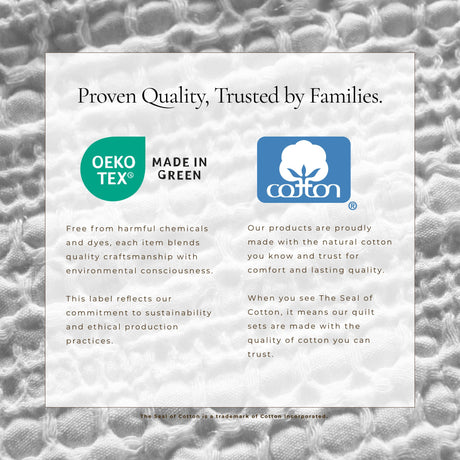 Cotton Honeycomb Waffle Garment Washed Quilt Set