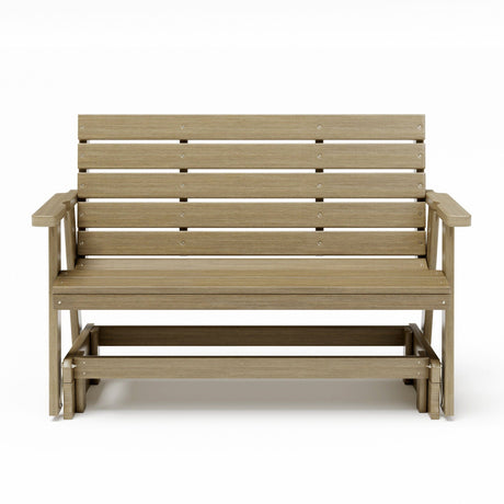 SimplyPoly Amish Made Signature Recycled Plastic Porch Glider