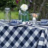 Checkered Round Tablecloth - 70 Inch