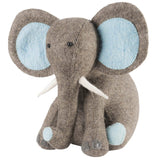 Blue Elephant Door Stop Hand Felted Wool Arcadia Home