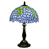 Blue Wisteria Glass Tiffany Lamp Genuine