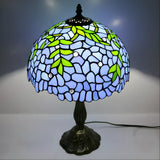 Blue Wisteria Glass Tiffany Lamp Genuine
