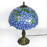 Blue Wisteria Glass Tiffany Lamp Genuine
