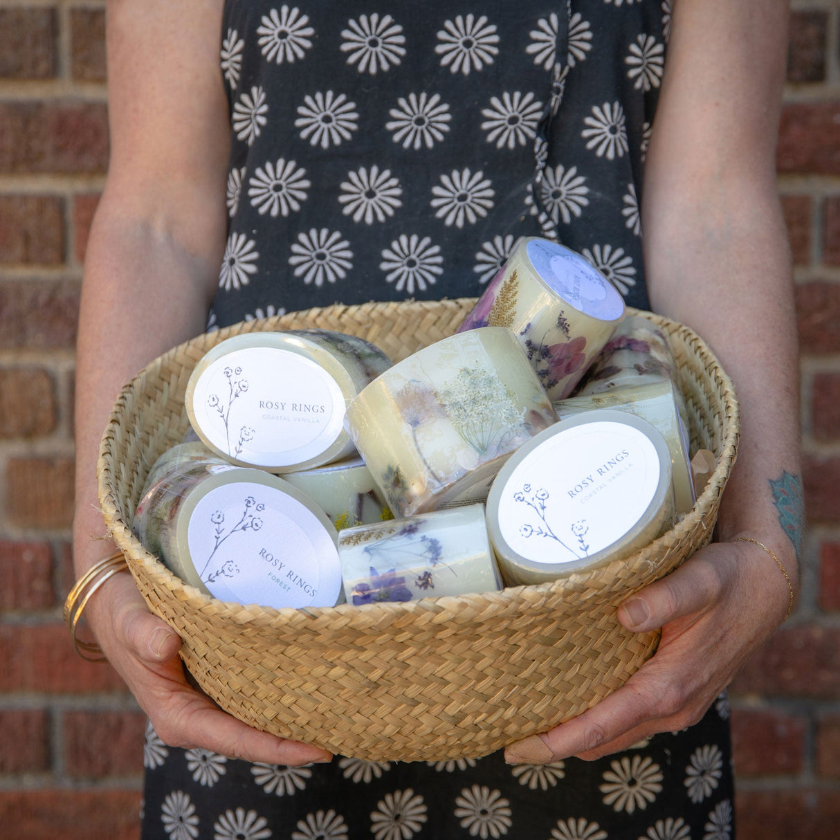 Roman Lavender Petite Oval Botanical Candle