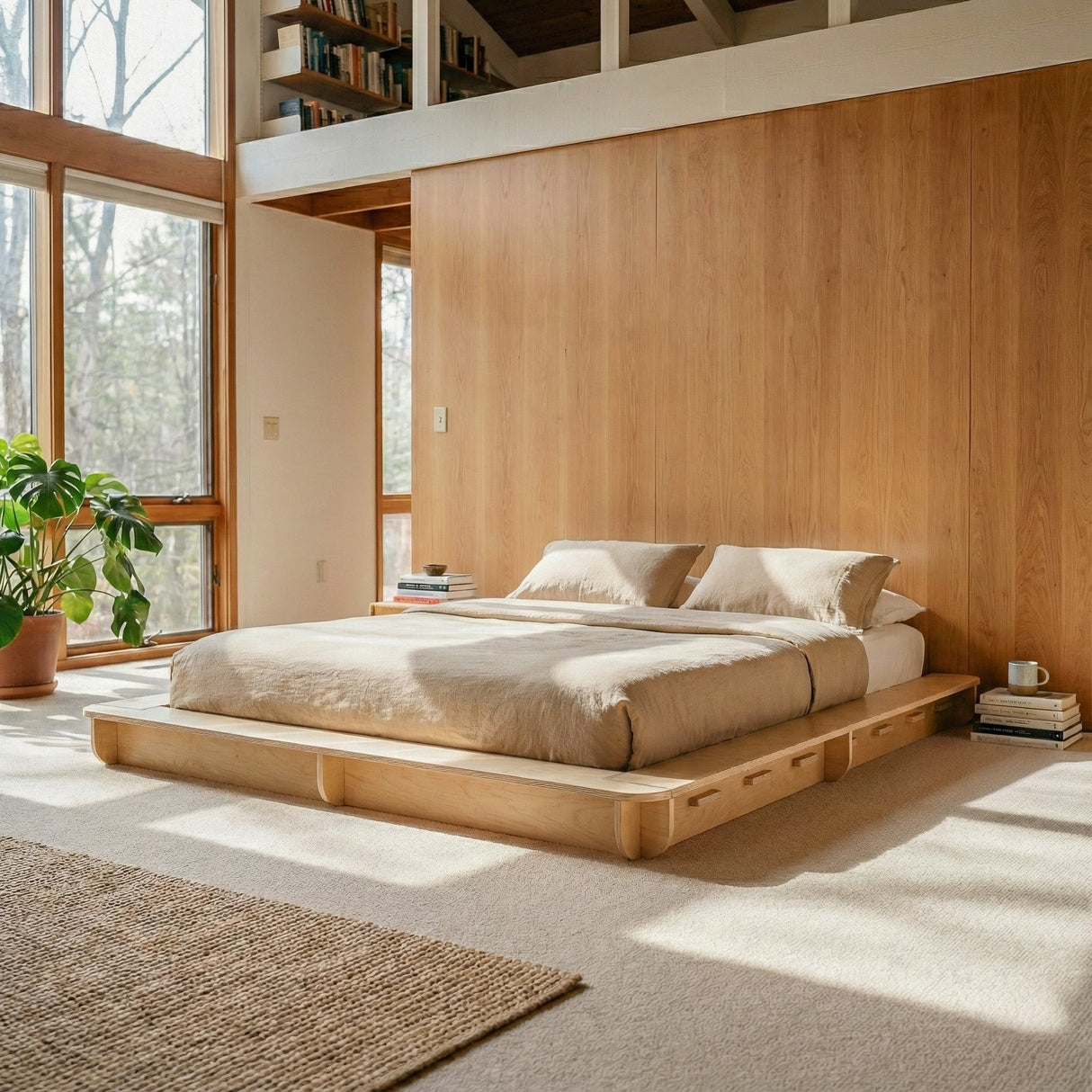 Abi Birch Bed Platform