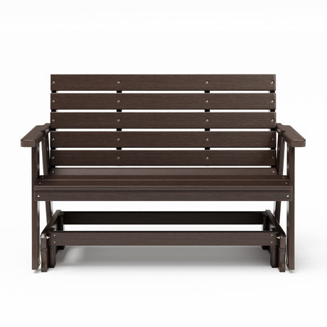 SimplyPoly Amish Made Signature Recycled Plastic Porch Glider