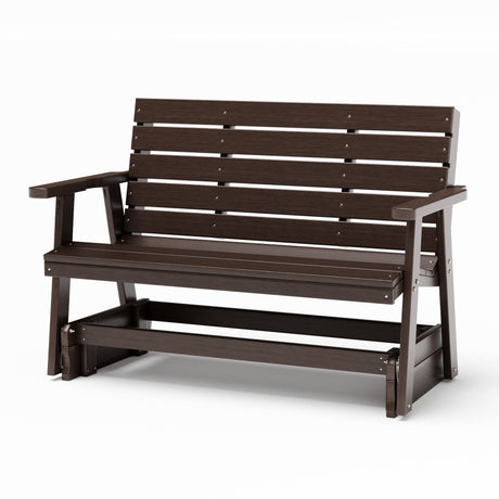 SimplyPoly Amish Made Signature Recycled Plastic Porch Glider