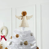 Brown Dog Angel Handmade Felt Christmas Tree Topper Arcadia Home