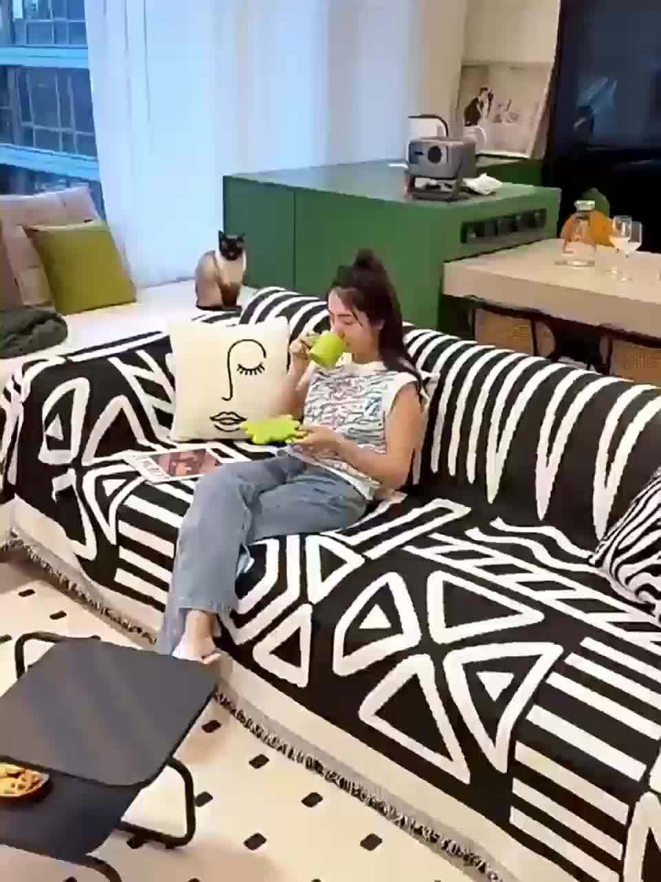 Boho Style Sofa Cover