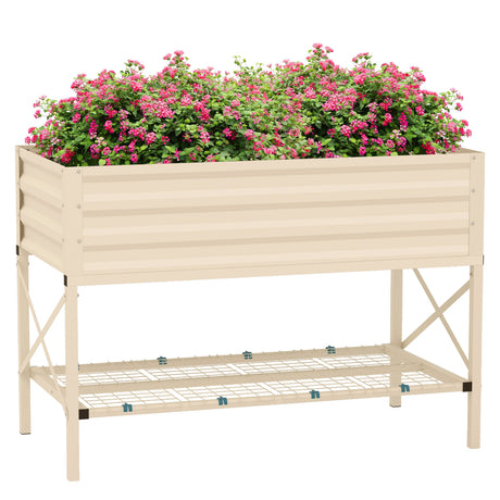 Outsunny Raised Garden Bed with Galvanized Steel Frame