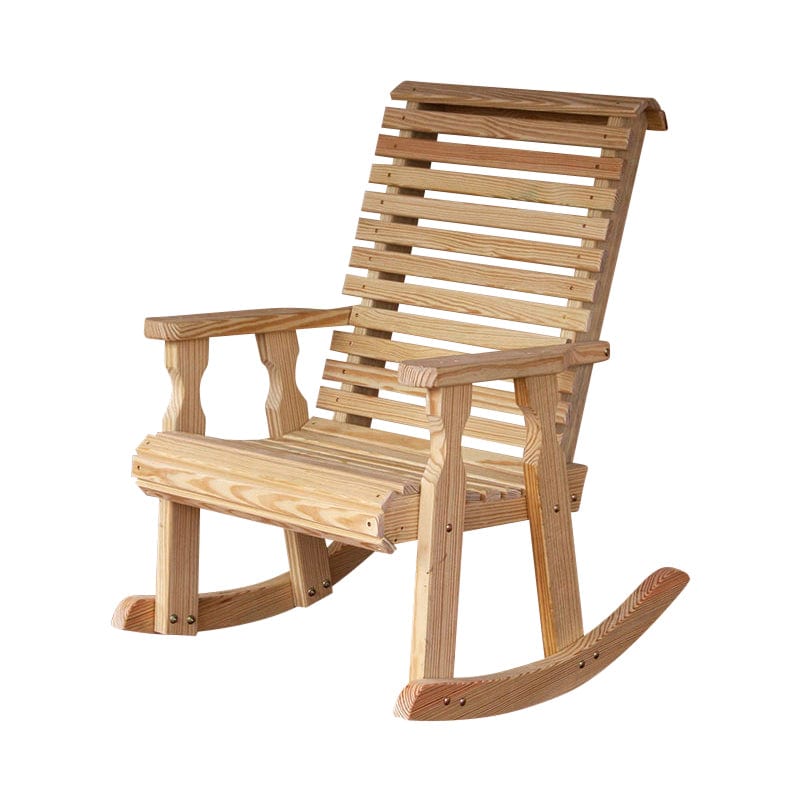 Amish Casual Roll Back Rocking Chair - Thumbnail 4