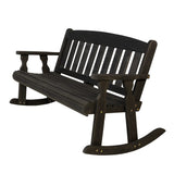 Amish Casual Heavy Duty Mission Outdoor Double Rocker