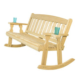 Amish Casual Heavy Duty Mission Outdoor Double Rocker