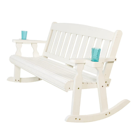 Amish Casual Heavy Duty Mission Outdoor Double Rocker