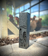 Chicken Coop Trio Luminary Pillars w/ Solar Cap