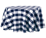Checkered Round Tablecloth - 70 Inch