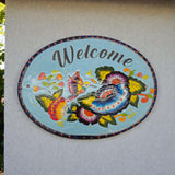 Colorful Talavera Welcome Plaque