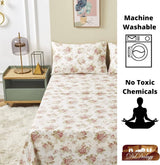 Hint of Mint Dainty Cottage Flat Sheet w/ Pillow Case