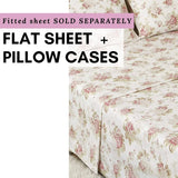 Hint of Mint Dainty Cottage Flat Sheet w/ Pillow Case