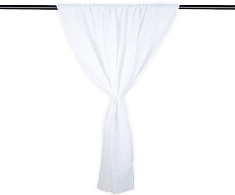 100 % Linen Curtains - White Curtains