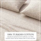 Turkish Cotton Flannel Sheet Set - Winter Floral Collection