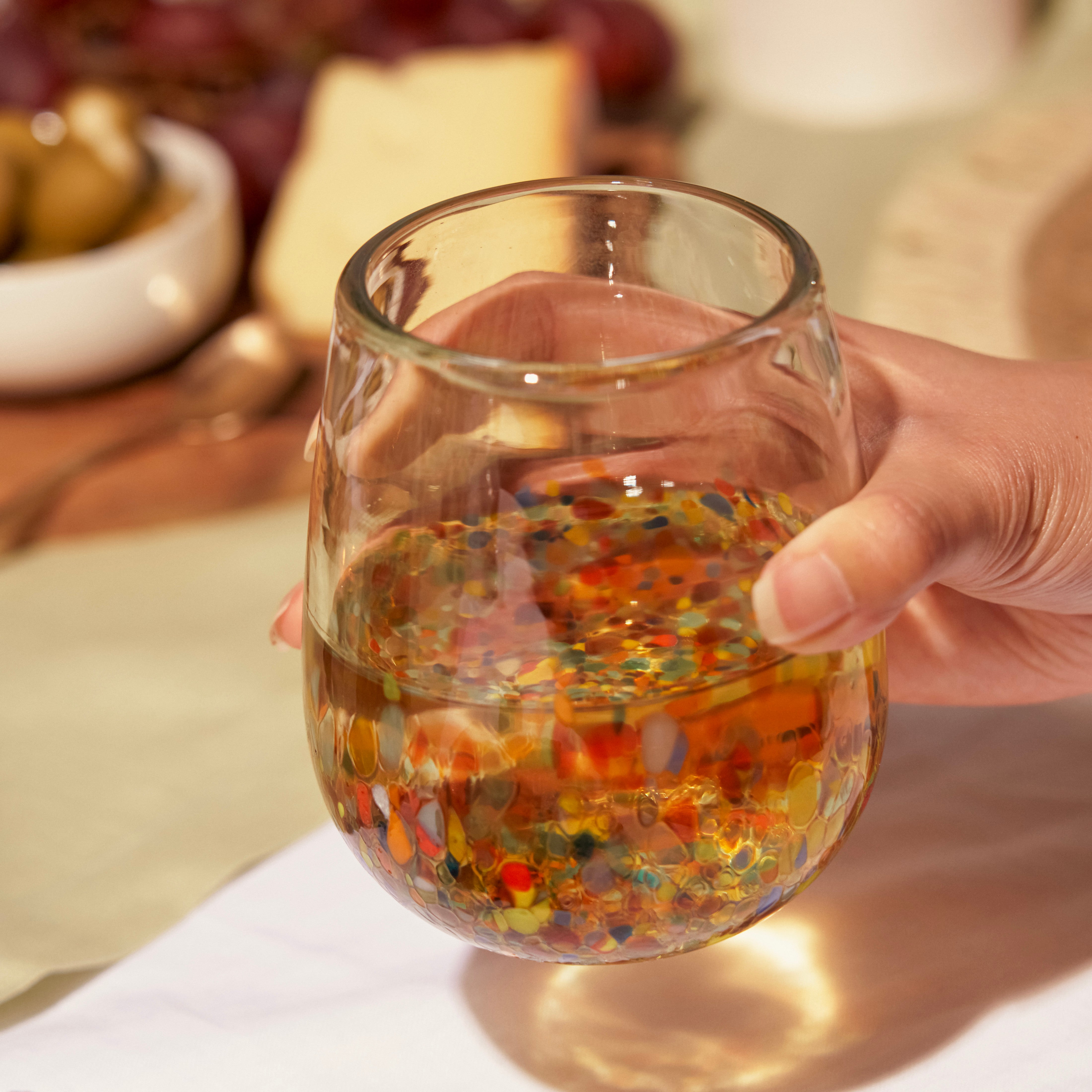 Segunda Vida Artistico Stemless Wine Glasses - Thumbnail 5